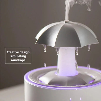 TINSOL Creative Cloud Rain Humidifier Rotating Raindrop Humidifier Smart Aroma Diffuser Remote-Controlled Night Light